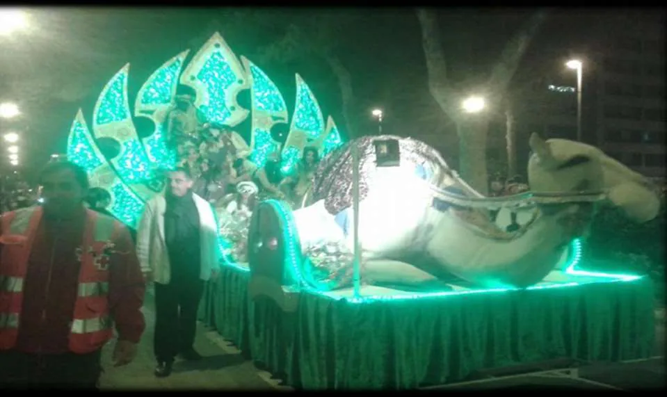 Carroza luminosa para cabalgata de Reyes